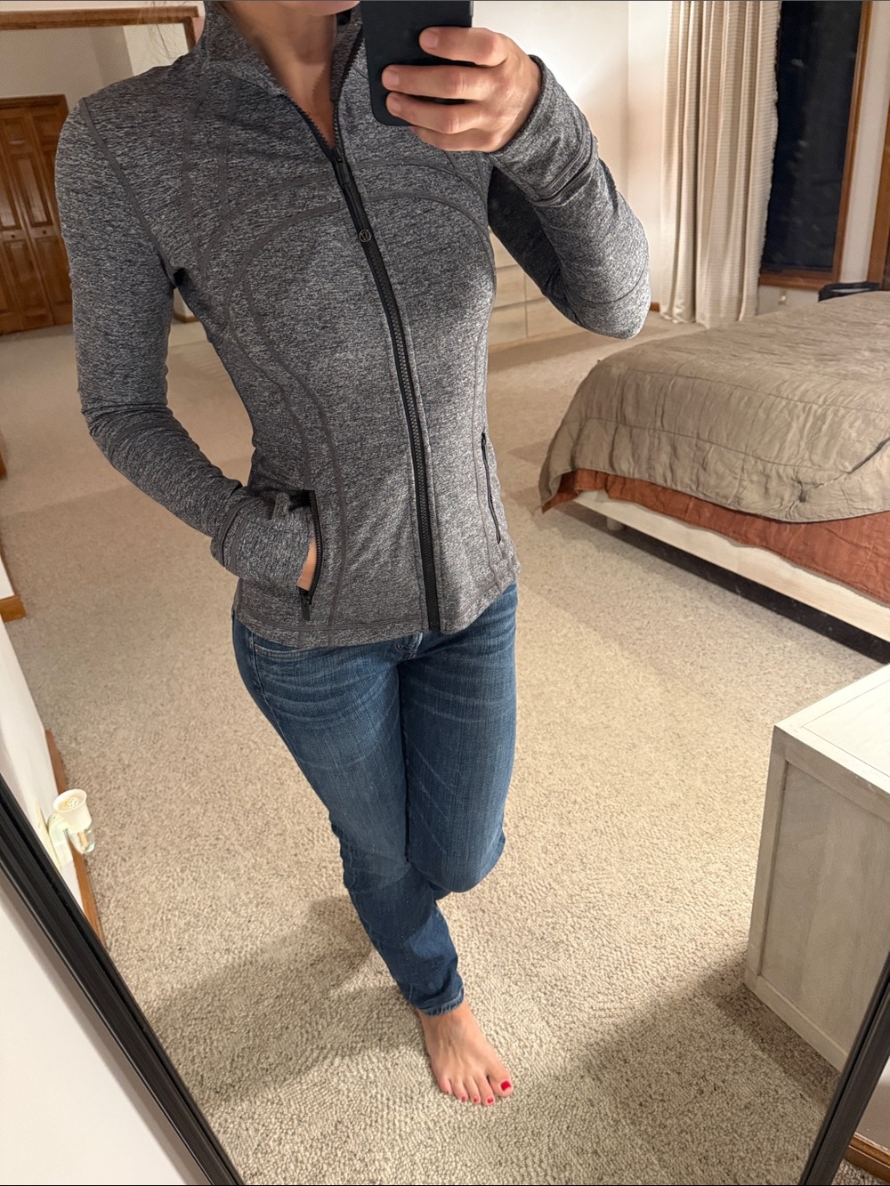 Lululemon Heathered gray define jacket